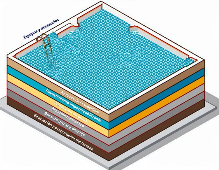 proceso construccion de piscinas