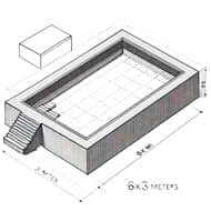 Precio piscina de obra 6x3